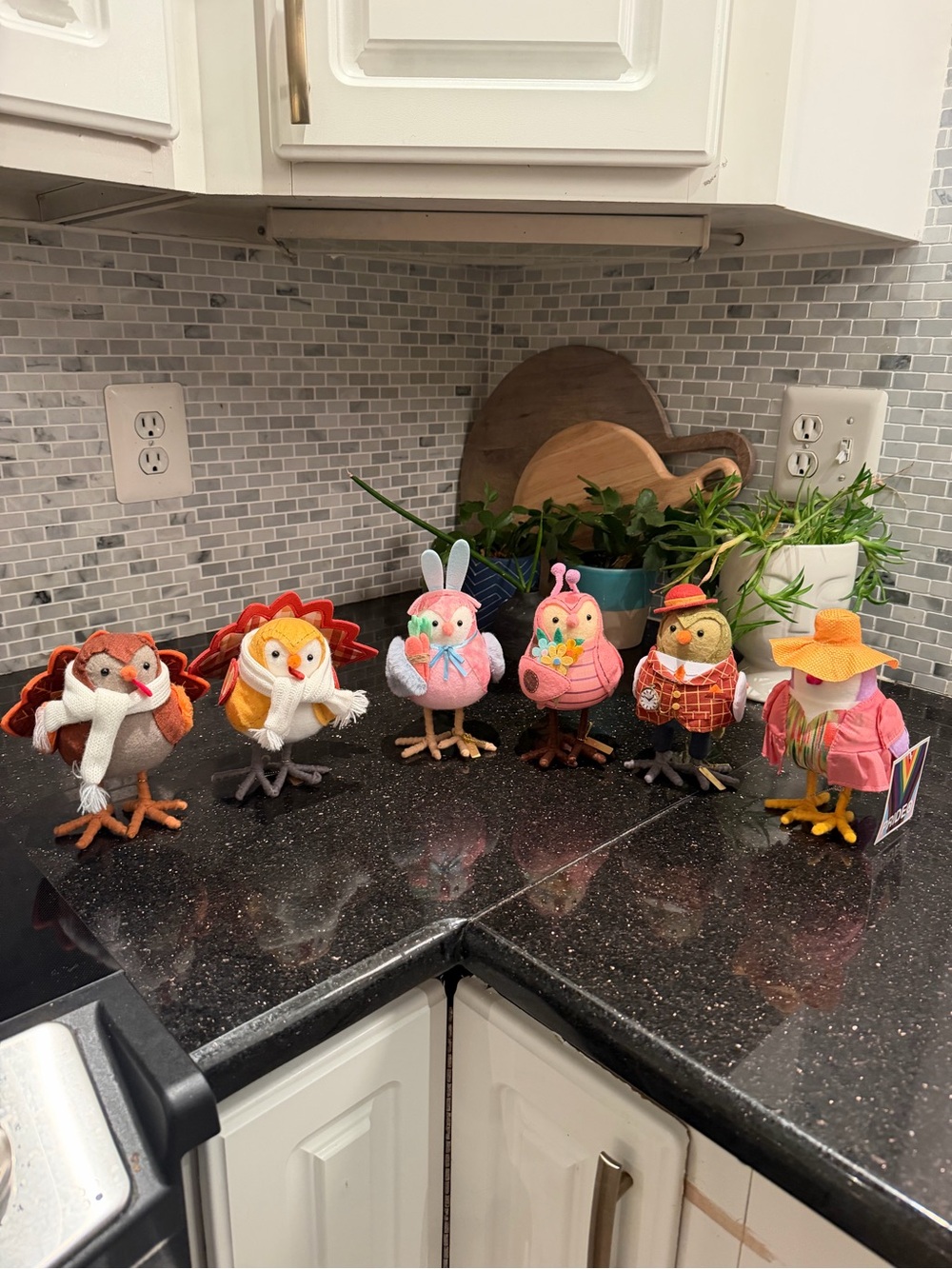 Lot of 6 Featherly Friends Felt Birds - Target